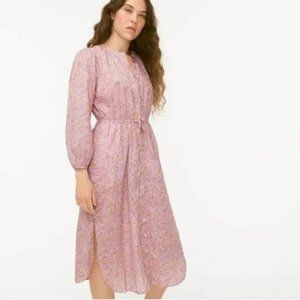 J. Crew Voile Paisley Midi Dress